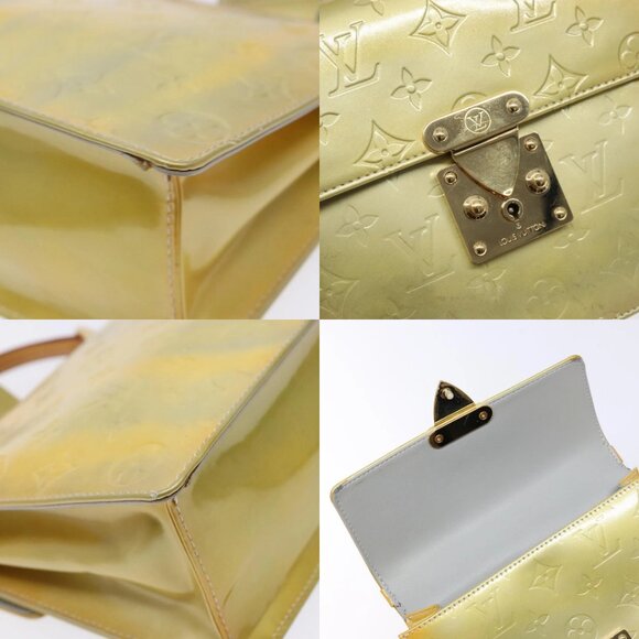 LOUIS VUITTON Monogram Vernis Spring Street Hand Bag Gris M91029 LV Auth 140998 - Picture 14 of 15